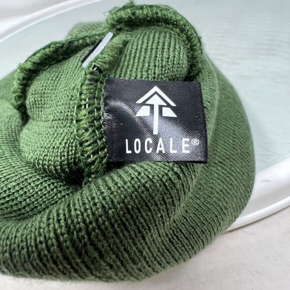 Locale Highline Beanie Hat One Size Cozy Knit Sage Green 100% Acrylic Winter NEW - Picture 5 of 8